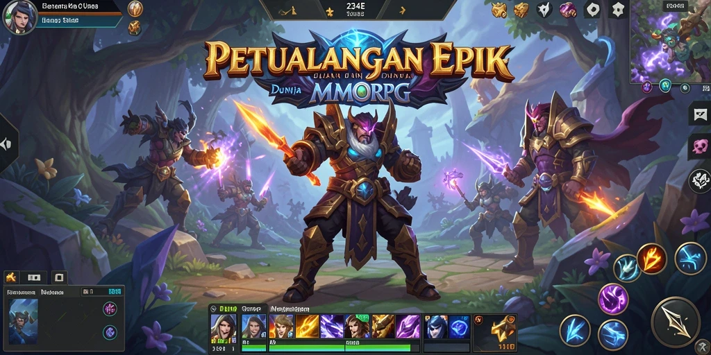 Screenshot gameplay 234E menunjukkan aksi seru dalam petualangan MMORPG.