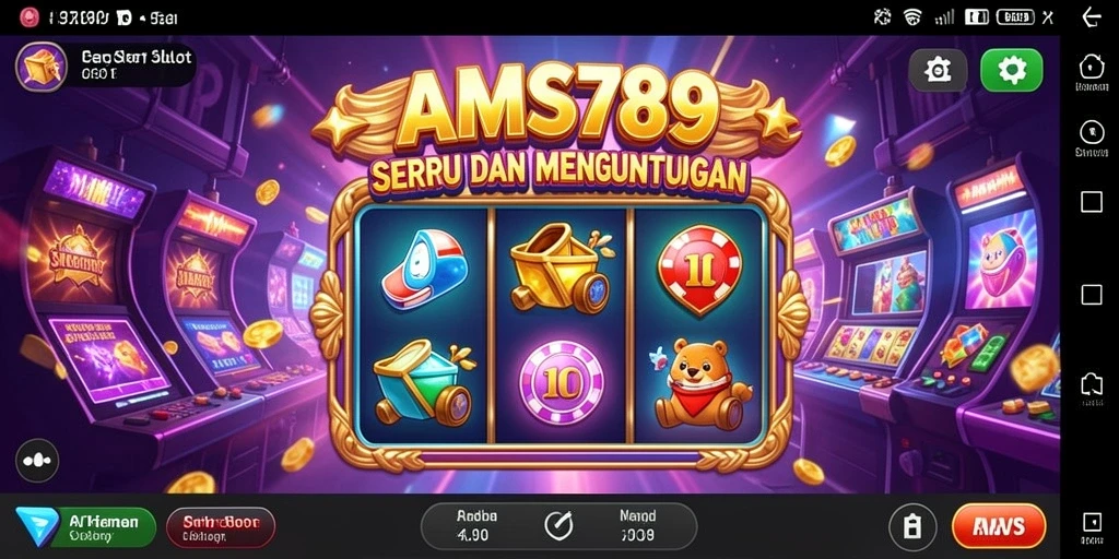 Gambaran mendetail gameplay menarik slot AMS789.