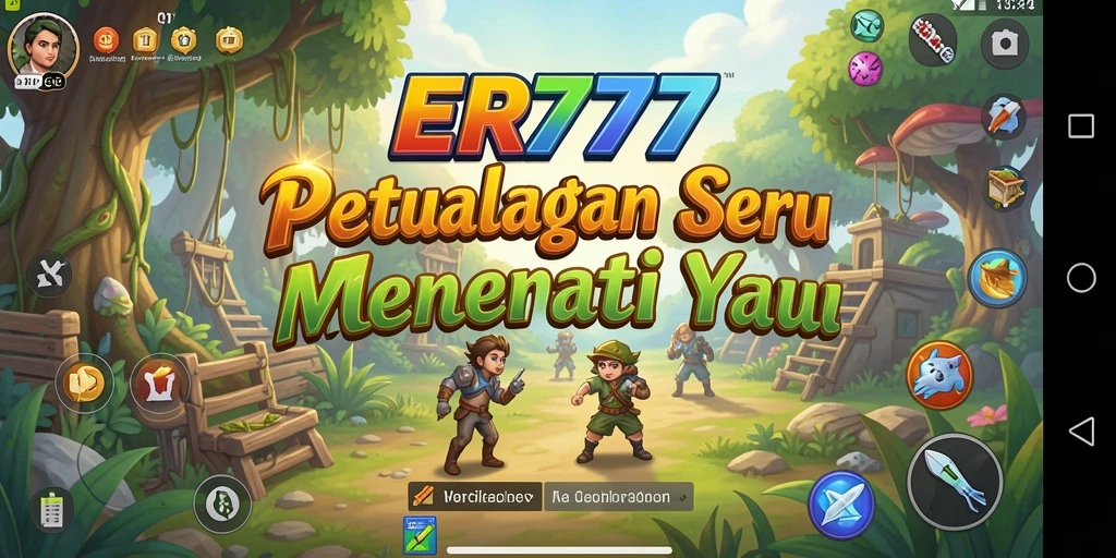 Tampilan gameplay seru dari ER777 dalam dunia petualangan.