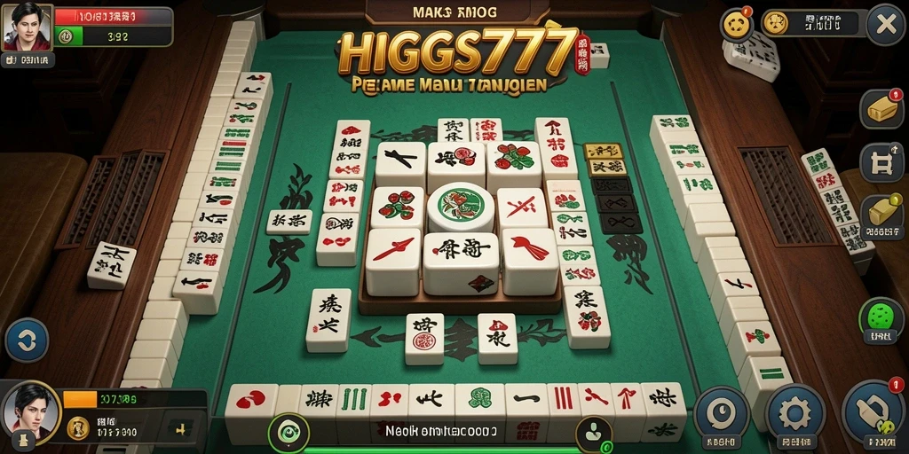 Tampilan gameplay HIGGS777 yang menarik dengan tantangan Mahjong.