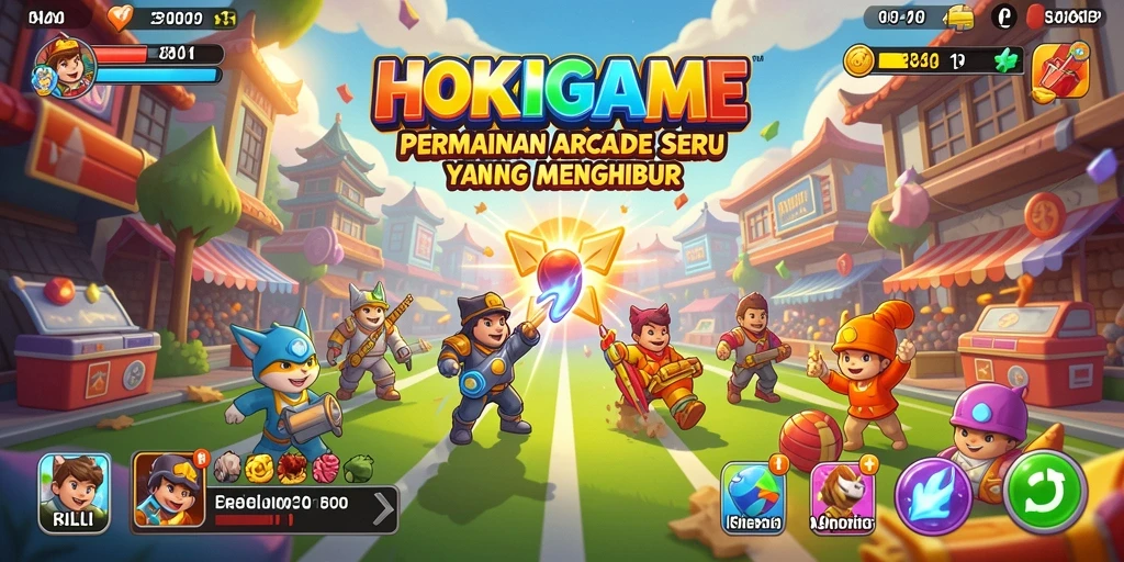 Tampilan menakjubkan dari gameplay seru HOKIGAME di setiap level.