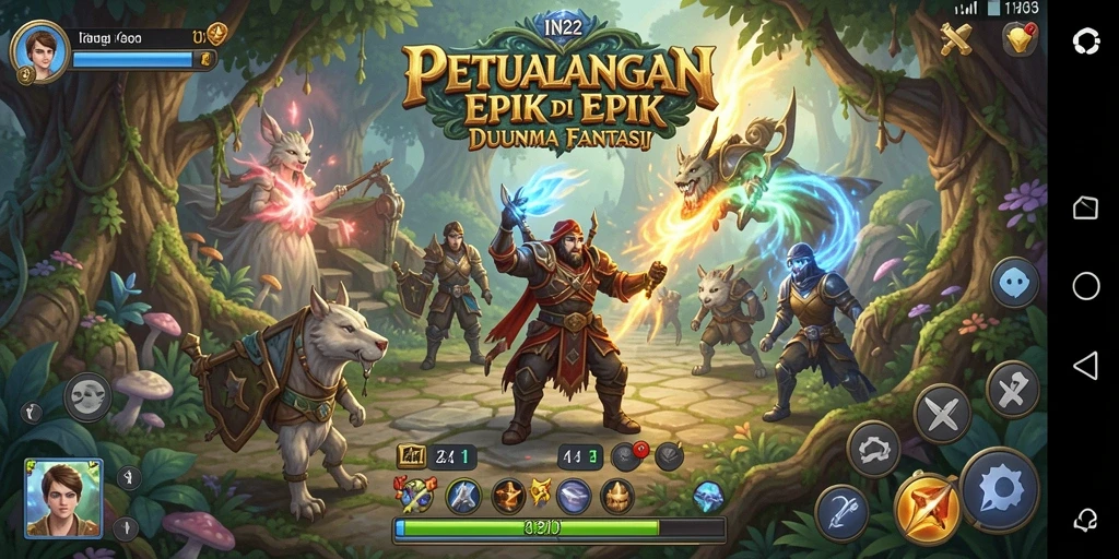 Screenshot utama IN22 menampilkan gameplay petualangan yang mendebarkan.