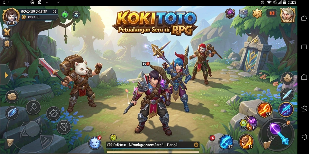 Tampilan permainan RPG yang memukau di KOKITOTO.