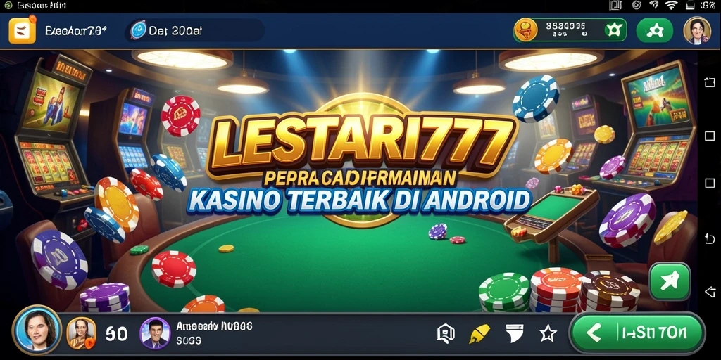 Tampilan gameplay menarik dari LESTARI777 dengan desain kasino yang menawan.