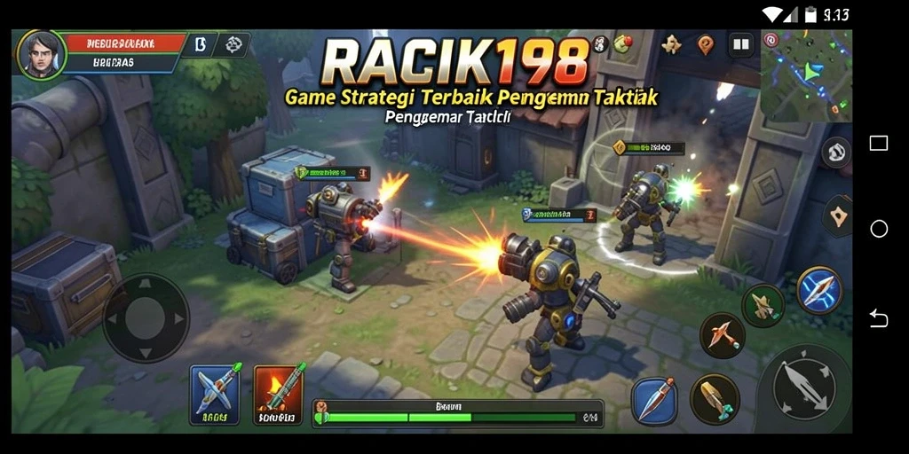 Tampilan seru saat pemain merencanakan strategi kemenangan.