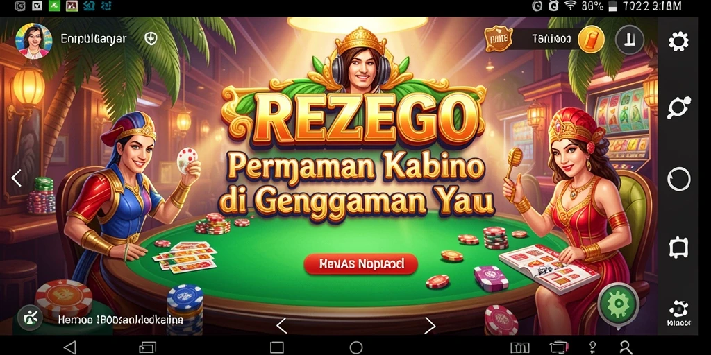 Tampilan permainan Kasino yang seru dan menarik di REZEGO.